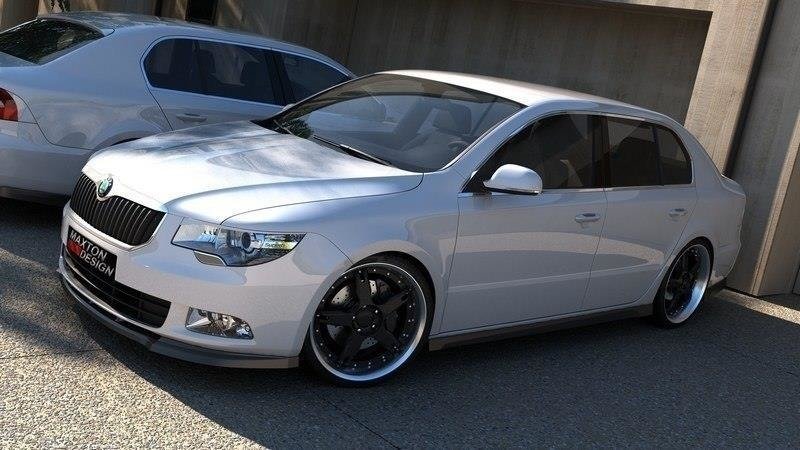 Etuspoileri Skoda superb 2008-2012